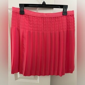 NWT J. Crew Sz 10 Pink Skirt Ruffles Pleats
